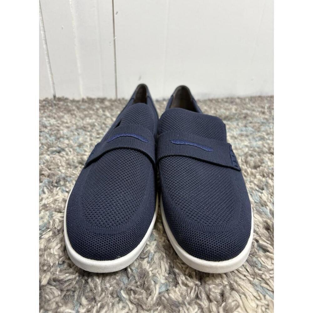Tommy Bahama Shoes Womens 9.5 Bay Penny Loafers Boat Nautical Coastal Navy - Picture 5 of 11